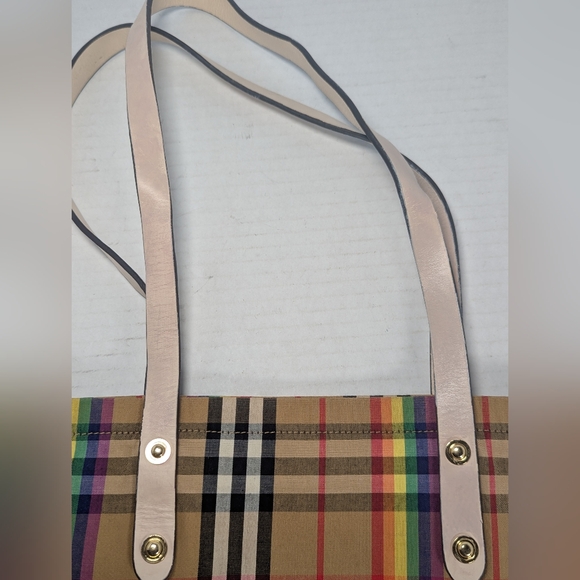 Authentic Burberry Nova Check Rainbow Tote Bag - Picture 2 of 7
